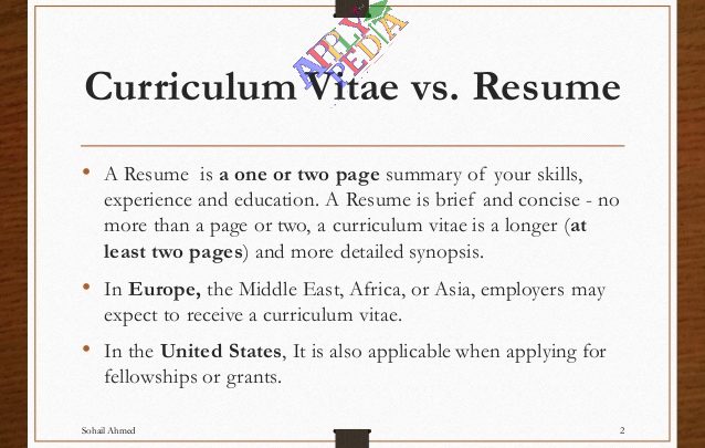 تفاوت سی.وی (CV) آکادمیک و رزومه