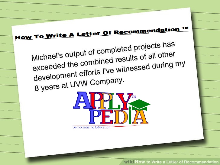 توصیه نامه-اپلای پیدیا- Letter Of Recommendation